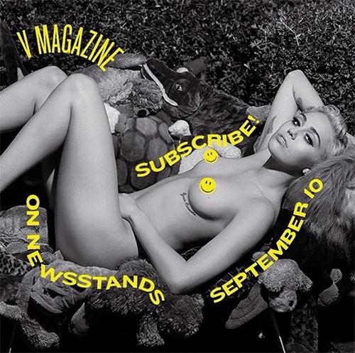 Майли Сайрус “V Magazine” сэтгүүлийн хавтсыг нүцгэн биеэрээ чимэглэв